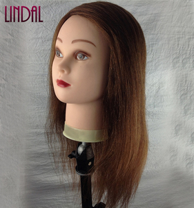 Cabeza <span class=keywords><strong>de</strong></span> Maniquí LINDAL para Peinado, con Cabello Humano Real <span class=keywords><strong>de</strong></span> Alta Calidad, para Prácticas <span class=keywords><strong>de</strong></span> Estilismo - Product Image 2