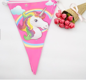Banderín <span class=keywords><strong>de</strong></span> fiesta <span class=keywords><strong>de</strong></span> <span class=keywords><strong>unicornio</strong></span>, banderín, banderín, triangular, bandera, Festival, celebración, fiesta <span class=keywords><strong>de</strong></span> cumpleaños, dibujos animados, 2019 - Product Image 5