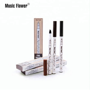 Etiqueta Privada ceja lápiz música flor 4 colores fina bosquejo microblading cejas lápiz líquido tatuaje - Product Image 2