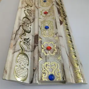 Đẹp Đá Cẩm Thạch Màu Ps Cornice Vương Miện Trần Trang Trí Dòng Với Đầy Màu Sắc Acrylic Beads - Product Image 1