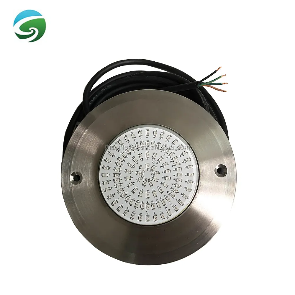Stainless Steel IP68 Pool Light Remote Control 12V AC/DC Ultra Thin Wall Mounted RGB LED Dimmable Swimming Pool Lamp
