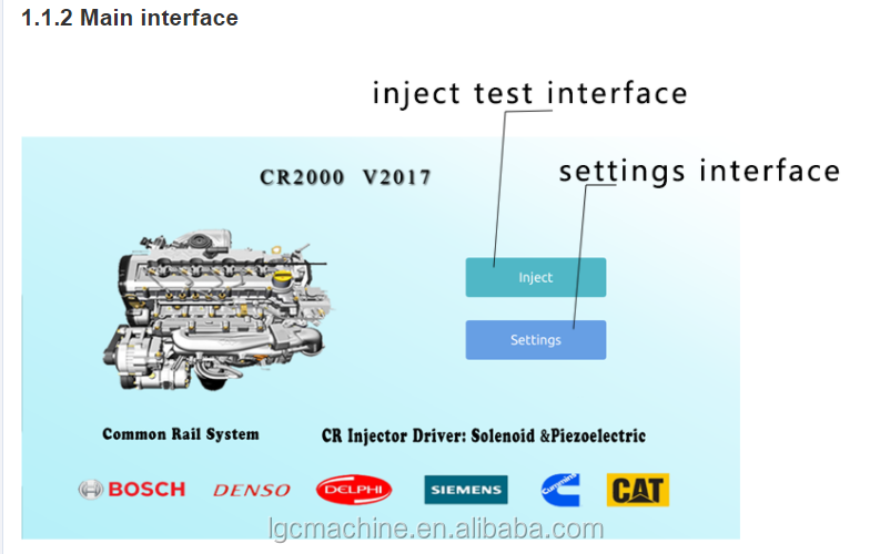 Automóvil alta presión CR2000 Common Rail diesel inyector tester