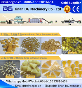 Mesin Ekstrusi Makanan Jinan DG Salanty Pipe 3d 2d untuk Produksi Snack dan Pelet, Lini Produksi, Pabrik Manufaktur - Product Image 4