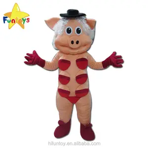 Brinquedos do ce sexy fantasia de mascote, porco do ce para adultos