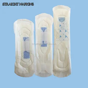 b grade female straight sanitary napkins with wings in bulk packing