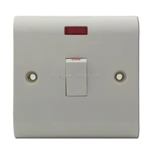 Slim plate bakelite 20A Double Pole switch with light 1gang switch electrical switch socket