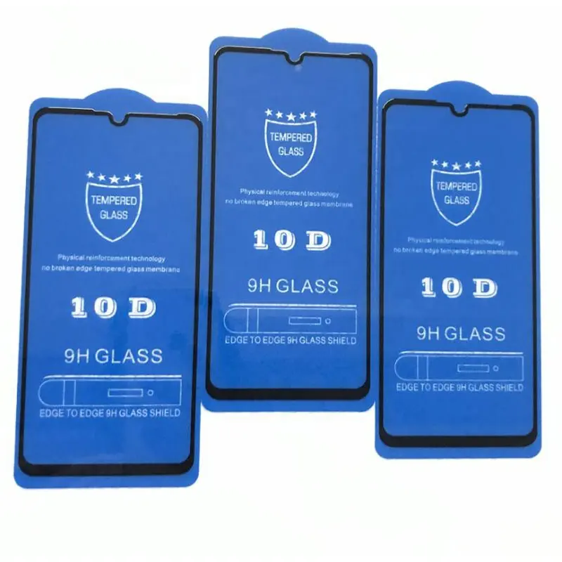 10D Full Cover Tempered Glass For Huawei Honor 10i 20 20i 6X 7X 7A Screen Protector