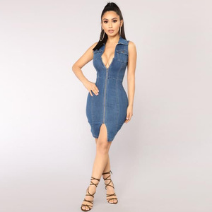 Encuentre el mejor fabricante de vestidos jeans para damas y vestidos jeans  para damas para el mercado de hablantes de spanish en alibaba.com
