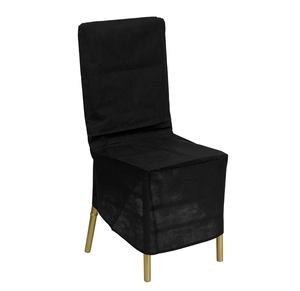 <strong>BLACK</strong> FITTED <strong>CHAIR</strong> <strong>COVER</strong> - Product Image 6