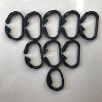 Connecteur en plastique noir mousqueton crochet Clip pour Camping en plein air tente bâche cerise fruit verger crochet O C crochet