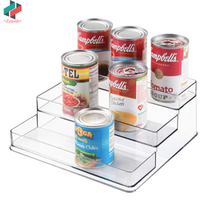 Giá để đồ nhà bếp ZNF00018 lớn, trong suốt, 3 tầng, để trên mặt bàn, tủ lạnh, ngăn đá, chất liệu nhựa, dùng để đựng gia vị - Product Image 4