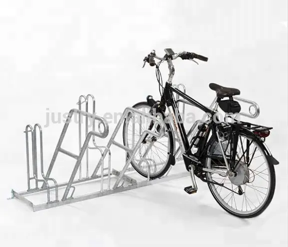 4 bike space floor mounted bike rack bicycle parking stand for cycle storage