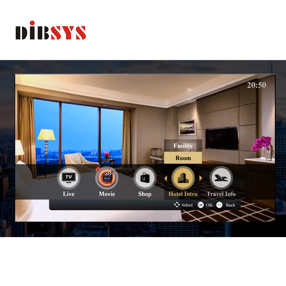 만드는 완전한 럭셔리 iptv 시스템 호텔 500 객실 설치 스마트 TV