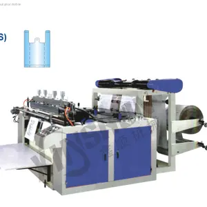 Ruian Xinshun Fabrikant Dubbele Lijn Hot Snijden Plastic Zak Making Machine Voor Sterke Vuilniszakken