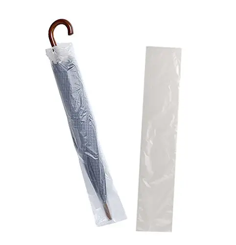 Kleine Geschäfts ideen Kunststoff biologisch abbaubare Einweg-Regenschirm verpackungs tasche