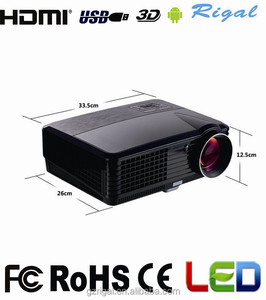 Niveau de Full <span class=keywords><strong>HD</strong></span> 3D LED Projecteur Mobile Téléphone Projecteur Android 1280*800 avec Built-In Wi-Fi Haut-Parleur - Product Image 3