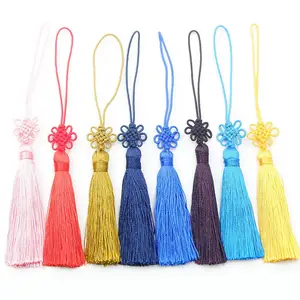 Chinese Knot Pendant Gift Custom Home Decoration Bookmarks Tassel 14cm