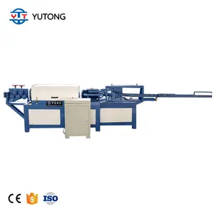 Automatic copper tube straightening and cutting machine