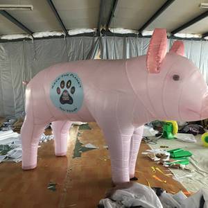 Costume gonflable pour adulte, de peppa <span class=keywords><strong>pig</strong></span>, mascotte d'animaux, pour décoration de fête - Product Image 1
