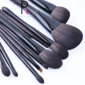 Heiße Produkte 12 Stück hochwertige Ziegen borsten Schönheit Make-up Pinsel Set Dongguan Druck Geschenk box Make-up Pinsel