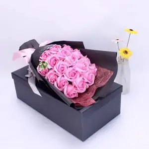 어머니의 날 생일 선물 발렌타인 데이 크리 에이 티브 선물 18 비누 장미 꽃다발 선물 상자 비누 꽃다발 도매