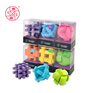 Assortimento di mini <span class=keywords><strong>puzzle</strong></span> <span class=keywords><strong>3D</strong></span> colorati in legno per bambini e <span class=keywords><strong>adulti</strong></span> - Product Image 2