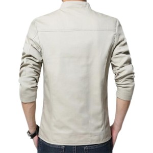 جاكيت YSMARKET رجالي بأربعة ألوان ومقاسات من <span class=keywords><strong>M</strong></span> إلى 5XL، تصميم بياقة واقفة، موضة خريف كاجوال بسحاب، قطعة علوية بقصة ضيقة وأكمام طويلة، ملابس خارجية موديل E2021 - Product Image 5