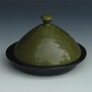 Vapor verde cônico marroquino tagine caçarola cerâmica