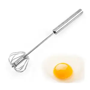 Lixsun 12 polegada Eco Friendly Aço Inoxidável Metal Semi-automático Batedor De Ovos Mixer Para Cozinha Egg Whisk