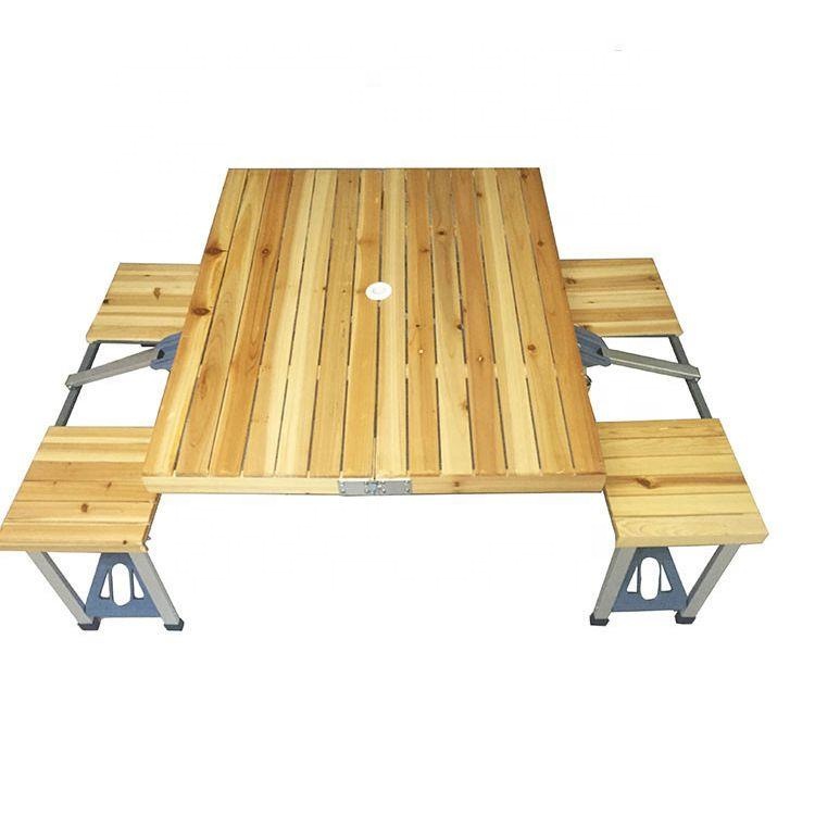 Деревянный складной стол для пикника