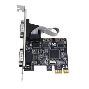 Dieuu PCIE1x 至 2 个串行端口扩展卡串行 RS232 pcie 卡