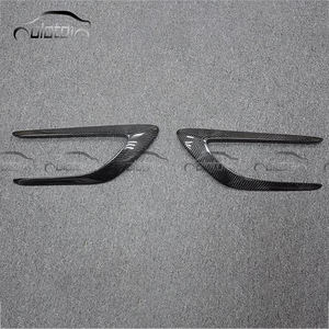 Nouveaux autocollants de garde-boue latéraux en Fiber de carbone séparateurs de canards de lèvre de pare-chocs avant et arrière pour Mercedes Benz W205 C205 <span class=keywords><strong>C63s</strong></span> - Product Image 3