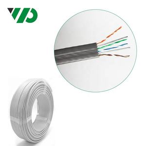 Cableado Doméstico Personalizado, Cable Ethernet Plano Cat 5e <span class=keywords><strong>de</strong></span> Alta Velocidad, 8 Hilos, 2 Hilos <span class=keywords><strong>de</strong></span> Acero Sin Blindaje - Product Image 1
