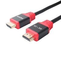 Cable HDMI 2.0 de PVC Ultra Negro, Conectores Chapados en Oro, 4K 60Hz 1080P, Cable Corto de Conector a Conector