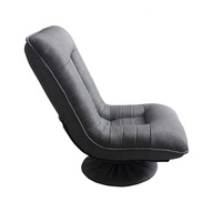 Chaise de sol pliable pivotante de style japonais avec support dorsal réglable, coussin de siège sans pieds Zaisu pour le jeu, la maison et le bureau