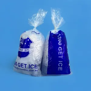 Strong Anti Piercing Plastic Ice Bags、LDPE Wicket Ice Bags