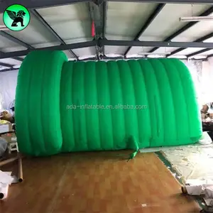 Sports Event Decoration Green Tunnel Inflatable 4m Length Giant Inflatable Tunnel For Event AA02