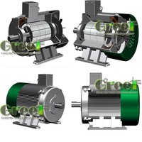 Moteur à aimants permanents à faible régime de 100 kW, générateur/alternateur à aimants permanents triphasé CA, éolienne à faible vitesse efficace
