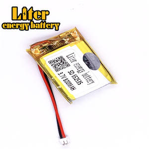 Plug 1.5-2 P 3.7 V 652535 800 mah rechargeable Lithium ion polymer battery - Product Image 2