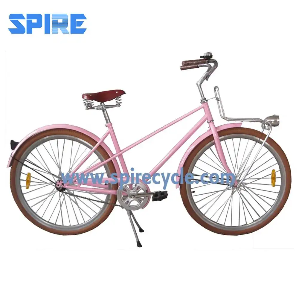 new design single speed pink city bike for lady