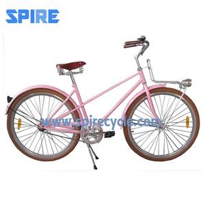 Nouveau design de vélo de ville rose à vitesse unique pour dame - Product Image 1