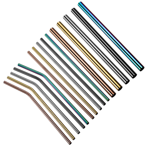 Cannuccia in metallo riutilizzabile diritta ecologica in acciaio inossidabile 18/8 - Product Image 1