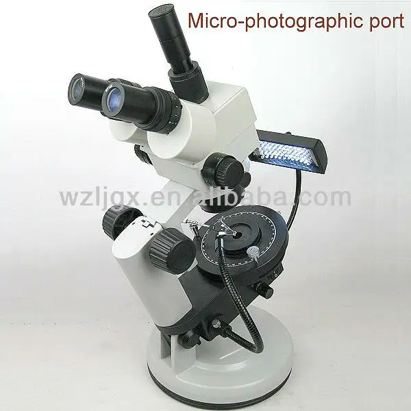 New design LED illumination stereo zoom Gem stereo microscope