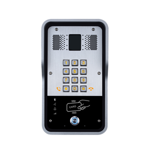 リモートDTMFローカルパスワード & RFIDカードサポートPOEネットワークVoIPゲートウェイ付きSIPビデオドア電話セキュリティインターホン - Product Image 1