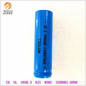 Cabeza convexa 14500J reachargeable batería li-ion 600 mAh 3.2 V para los juguetes de gama alta de herramientas digitales - Product Image 5