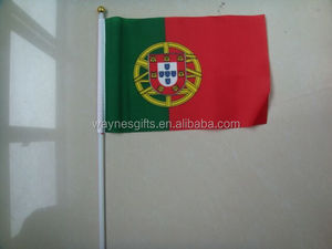 <span class=keywords><strong>Portugal</strong></span> drapeau agitant la main 6 \ "X 9 \" Stock Polyester noir plastique pôle automobile assurance agriculture numérique imprimé <span class=keywords><strong>voiture</strong></span> utilisation - Product Image 3