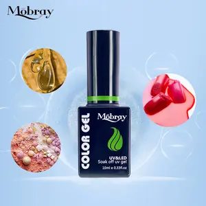 Mobray esmalte de unha em gel acrílico, qualidade agradável, personalizado, rótulo privado, 12ml, colorido, gel uv