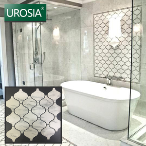 Azulejo Decorativo de Pared con Diseño de Mosaico de Cerámica de Mármol Blanco Estilo <span class=keywords><strong>Arabesco</strong></span> para Revestimiento - Product Image 2