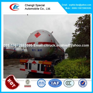 Semirremolque <span class=keywords><strong>Cisterna</strong></span> de Transporte de Gas de Alta Presión de Propano Líquido <span class=keywords><strong>para</strong></span> Estación de Llenado de GLP Móvil ASME de 3 Ejes CLW - Product Image 5
