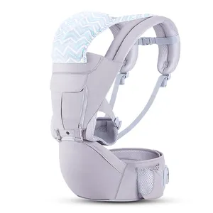 Các Nhà Sản Xuất Mang Theo Em Bé Tiện Dụng Hipseat Với Mũ Trùm Đầu Bằng Vải Cotton Phía Trước Đi Bộ Đường Dài Người Lớn Có Thể Điều Chỉnh Quấn Để Mang Trẻ Sơ Sinh - Product Image 6